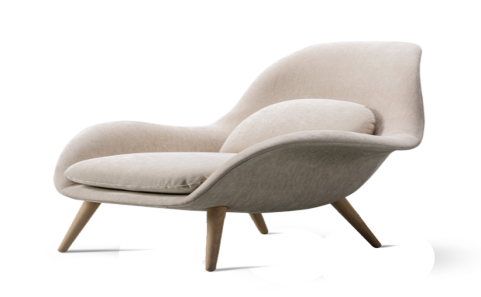 Armchair with Wooden Legs