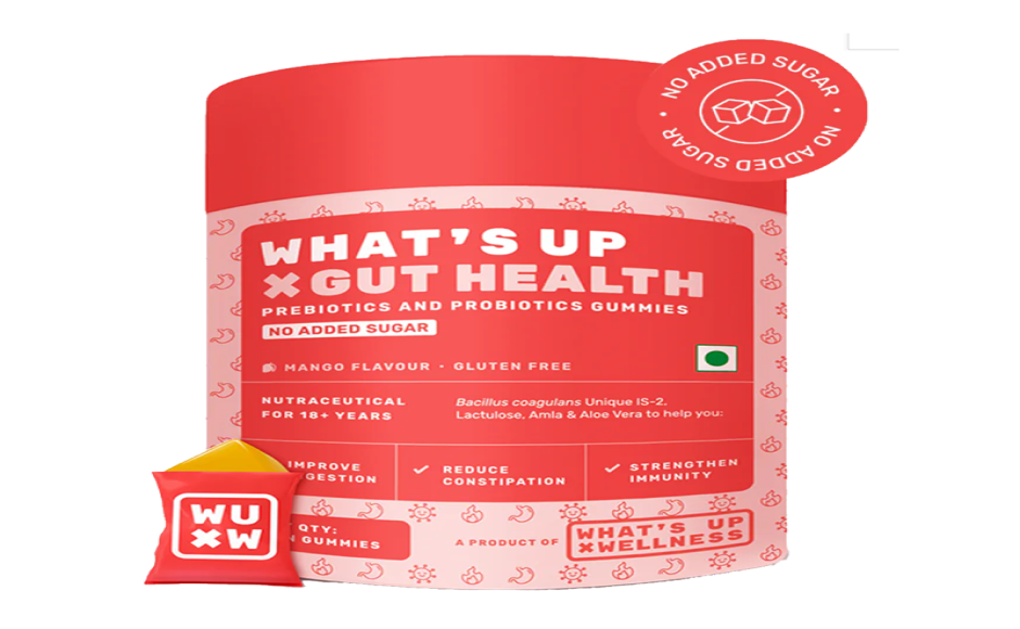What's Up x Gut Health Prebiotics and Probiotics Gummies