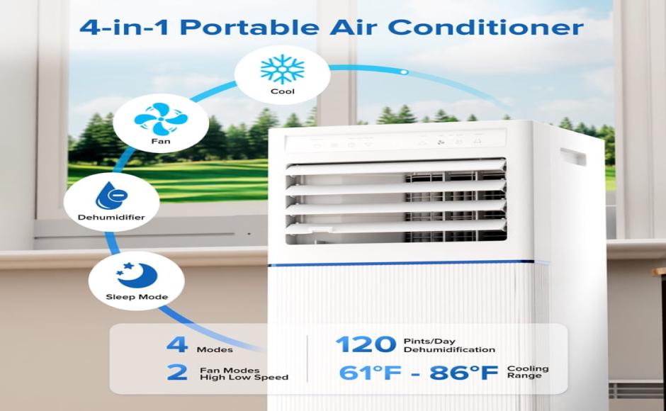 KISSAIR Portable Air Conditioner 8000 BTU